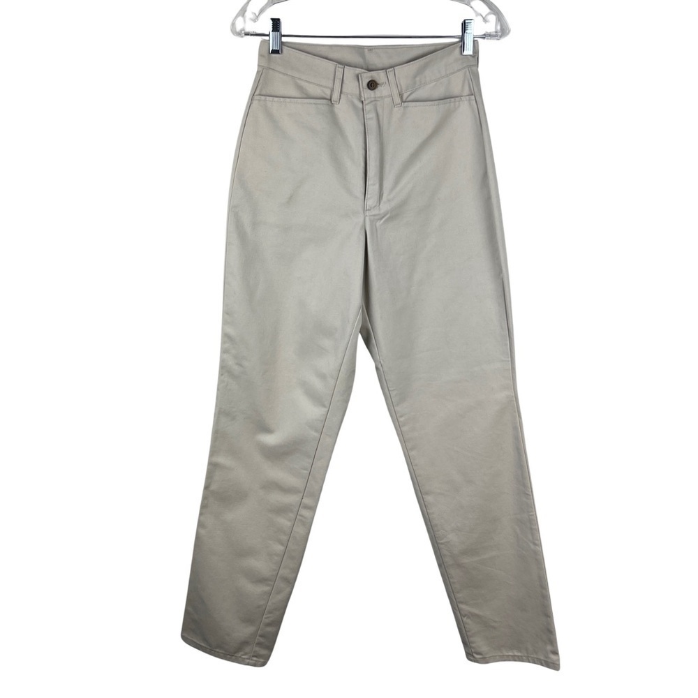 Vintage 90s Levi’s High Rise Straight Leg Khaki Tapered Trouser Casual Pants